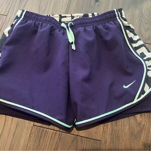 Nike Purple and Black Kids Shorts